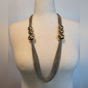 Lane Bryant Vintage Gold and Silver Statement Necklace